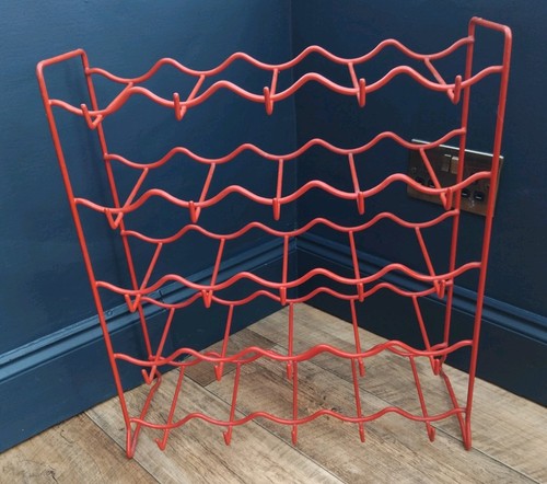 Vintage red metal wine - vintage, rack