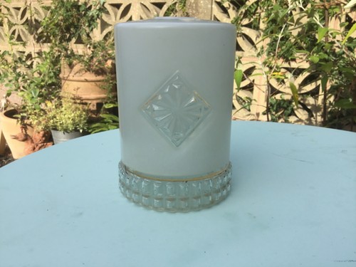 1960s frosted glass - , pendant