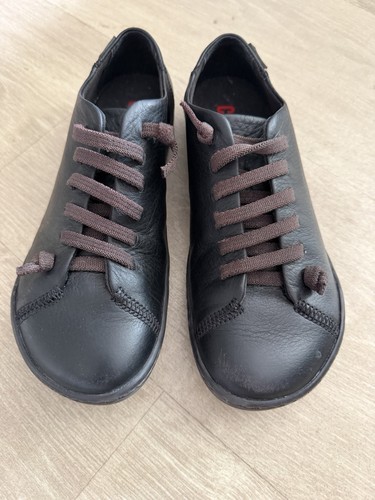 Camper peu cami black leather - black,