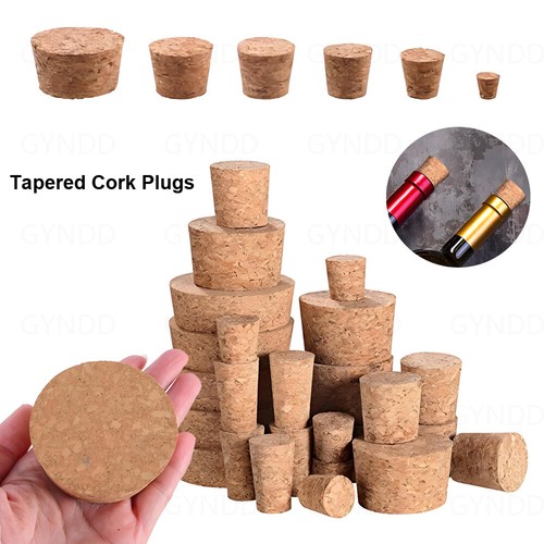Tapered cork plugs wooden wine - cork,