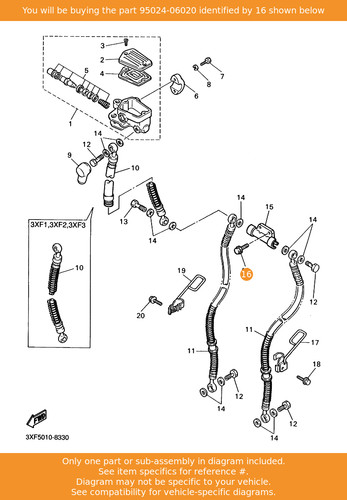 Yamaha bolt flg - bolt,, head)