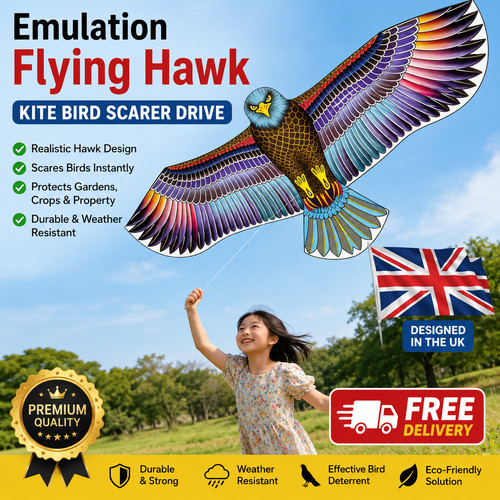 Emulation flying hawk kite - flying,