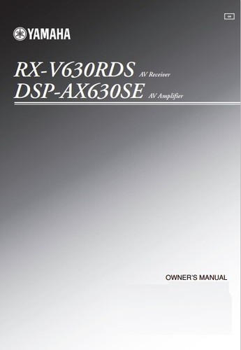 Yamaha dsp ax630se - dsp-ax630se, amplifier