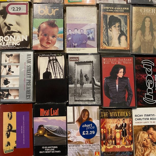 Vintage cassette tapes singles - tapes,