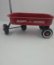 Vintage Radio Flyer Red Wagon Metal Miniature 12.5"x7.75" Collectible Toy