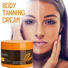 1-3xIntensive Tanning Gel Body Face Bronzer Sun Tan Booster Oil M9F9