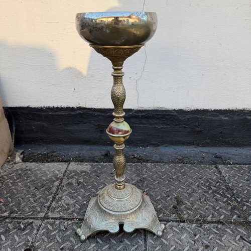 Vintage brass onyx floor - vintage,