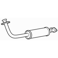 Front Exhaust Pipe & Silencer for Mazda E2200 R2/R203/R207 2.2 (1985-1997)