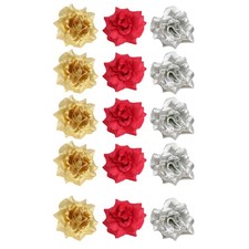 30 Pcs Fake Flower Artificial Flowers in Bulk Rose Decoration