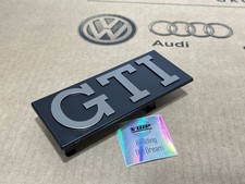 VW Golf MK1 GTI Front Grill Badge GTI Inscription New Genuine OEM slight mark