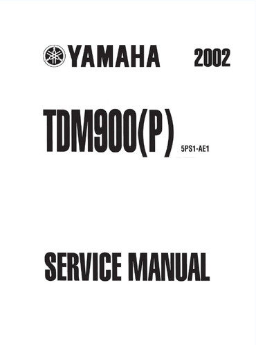Yamaha tdm 900 - 900, service