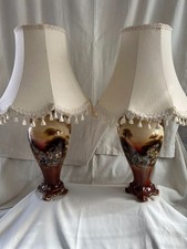 Vintage Rare Falcon Ware Pottery Vases Converted To Lamps