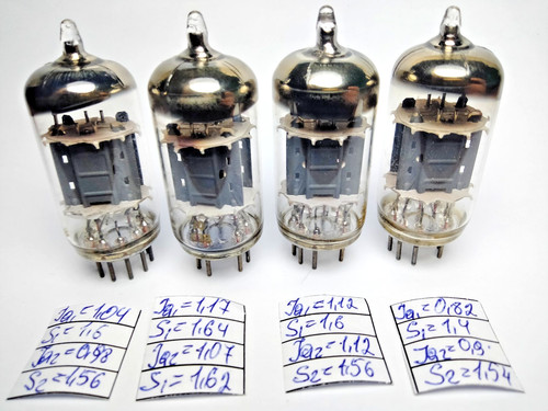 Pcs used ecc83 12ax7 - 4, 12ax7/