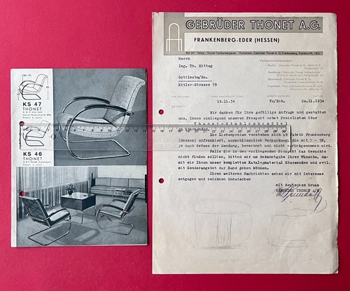 Brochure thonet design tubular - design,