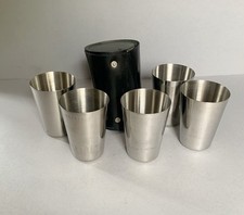 Vintage set of 5 Stainless