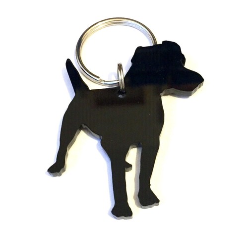 Patterdale terrier dog keyring - patterdale,