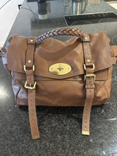 Mulberry Alexa Leather Top Handle Bag Chestnut
