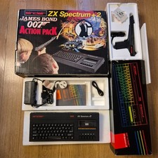 Sinclair ZX Spectrum Plus +2b Refurbished Bond Pack 128K Boxed Vintage Tested