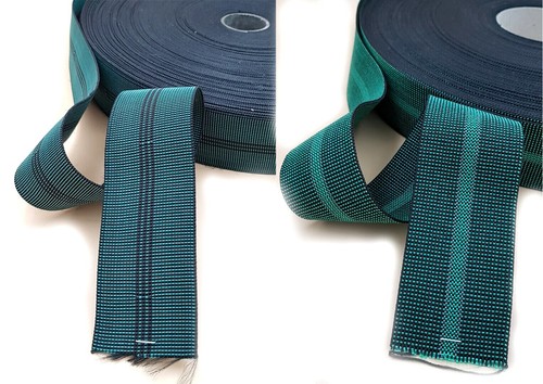 Green 60mm wide elastic - green,
