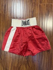 Vintage Everlast Boxing Trunks Shorts Satin Made in USA  80s Size Small