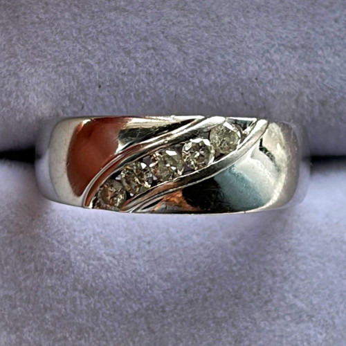 Vintage 9ct white - 9ct, gold