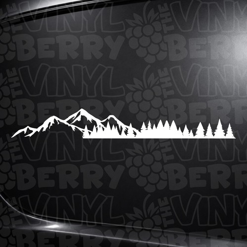 Large mountain forest vinyl - mountain,