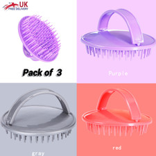 Pack of 3 Silicone Hair Scalp