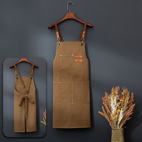 Black chef apron kitchen - black,