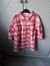 Gorgeous pink check smock
