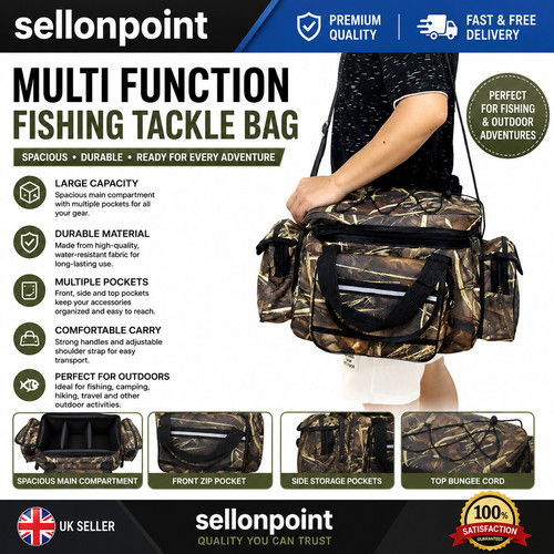 Fishing tackle bag - tackle, waterproof