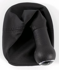 VW GOLF MK4 GEARKNOB 5 SPEED MANUAL BLACK LEATHERETTE BORA LEON 1M GENUINE