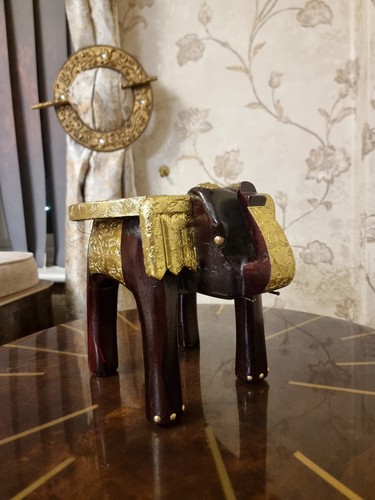 Hand carved wooden - wooden, elephant