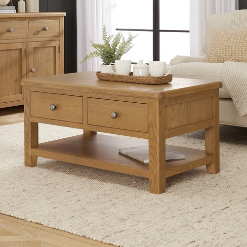 Coffee table with shelf living - table,