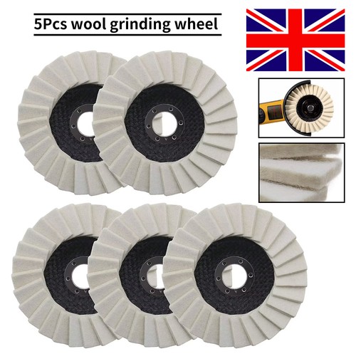 5pcs wool flap felt disc - flap,