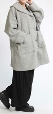 PLUS SIZE BOILED WOOL GREY