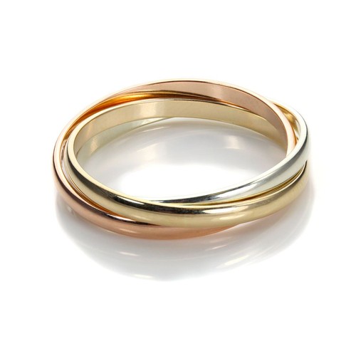 9ct gold 2mm - yellow, white