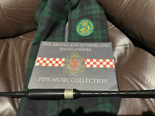 Argyll & Sutherland Highlanders Bagpipe Music with carry case / bag & Chanter