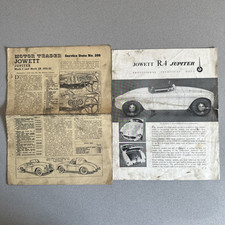 JOWETT R4 Jupiter Car Sales Brochure Oct 1953, Mk 1 & 1A Motor Trader Aug (M)