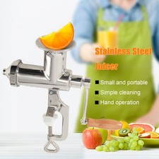Manual juicer stainless steel fruit and vegetable extruder wheatgrass juicer