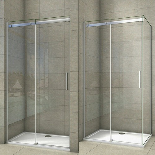 Frameless shower enclosure - frameless,