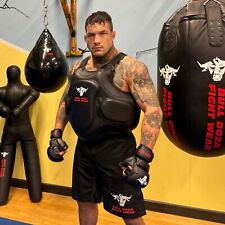 (L) Bull Doza MMA Sparring Gloves, Open Palm, Padded, Cage Fighting Mitts