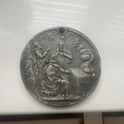 European silver round - silver, medal