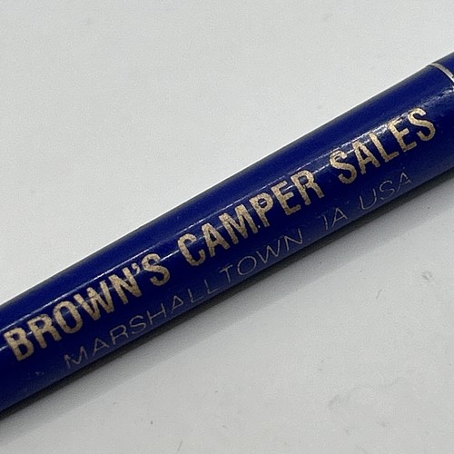 Vtg ballpoint pen brown - ballpoint,