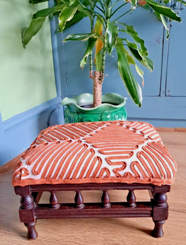 Antique edwardian footstool - antique,