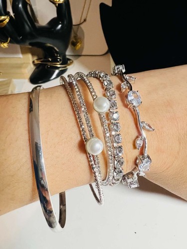 Stainless steel 5in1 bracelet - stainless,