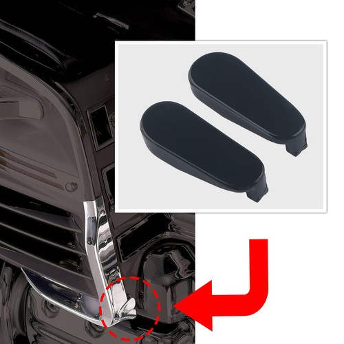 Black lower corner trim - 2x,