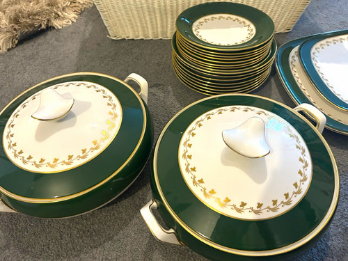 Spode green velvet bone china - spode,