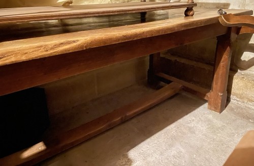 Vintage solid oak refectory - solid,