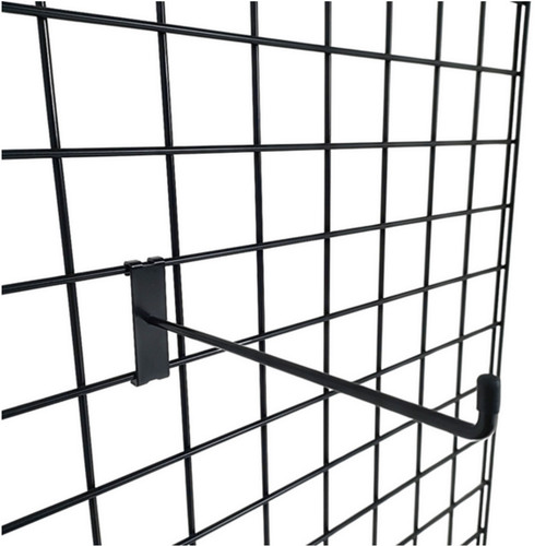 Black grid mesh hooks - 10",