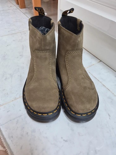 Martens khaki zebzag rigger - dr,